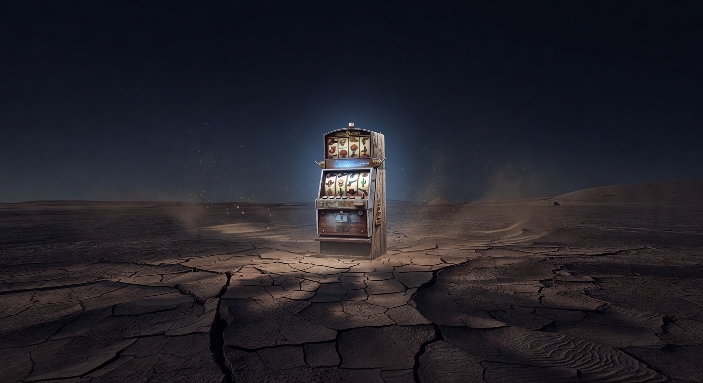 Dark desert plateau backdrop