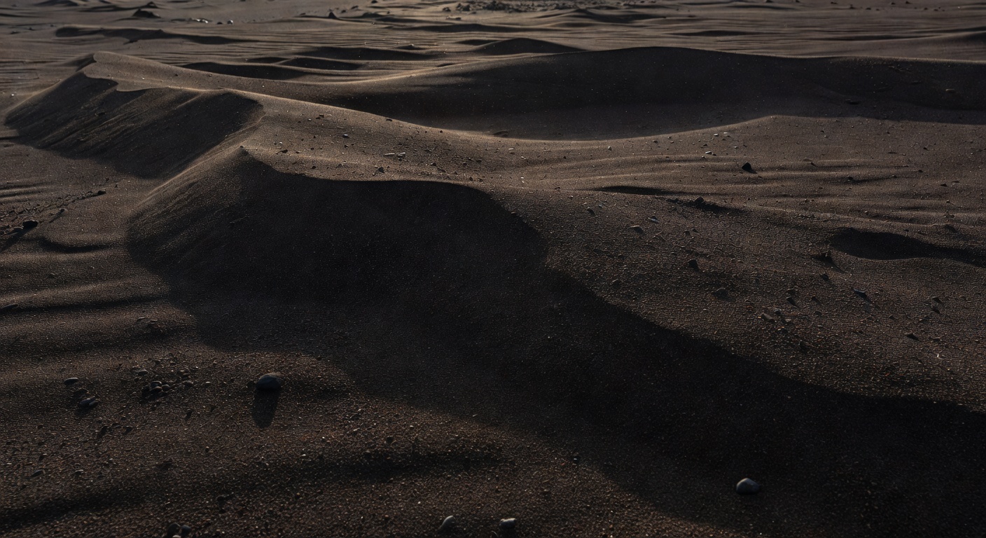 Dark desert sand texture background